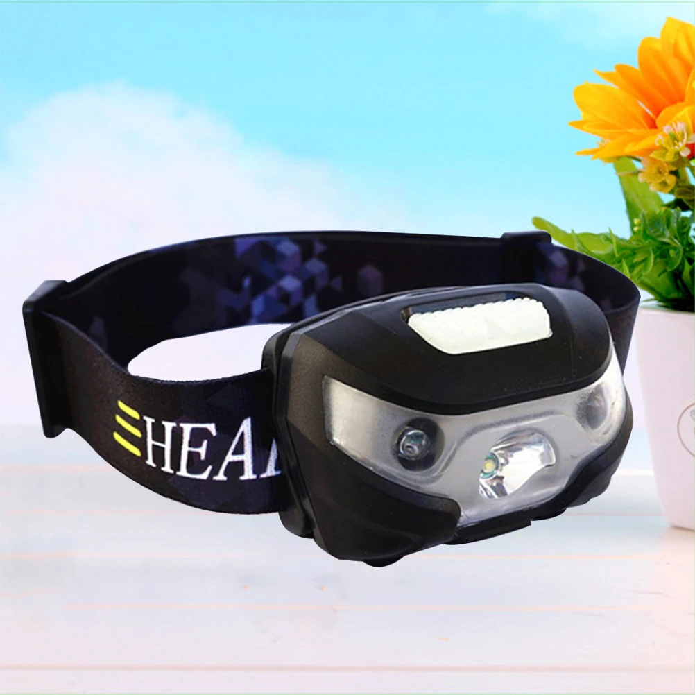 LED كشافات مقاوم للماء مشرق أسود USB الاستشعار حزام قابل للتعديل خفيفة الوزن الجري المشي لمسافات طويلة التخييم القراءة الصيد الصيد