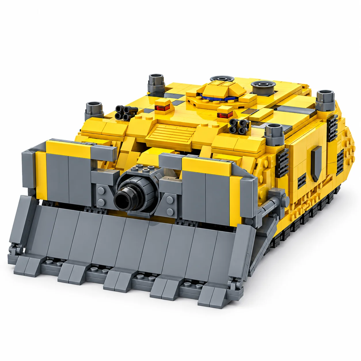 MOC Sci-Fi Grimdark Siege Tank Heavy Armored Vehicle Building Blocks DIY Future War Vindicator Model Bricks Adult Hobbies Gift