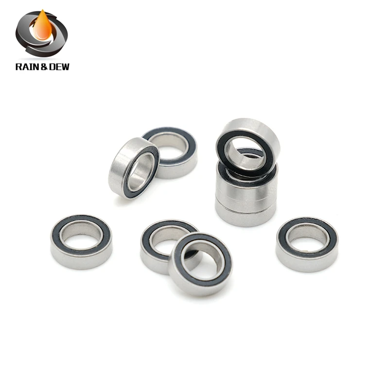 

SMR106RS Bearing ABEC-7 (10PCS) 6X10X3 mm Miniature SMR106-2RS Ball Bearings Black Sealed SMR106 2RS Bearing