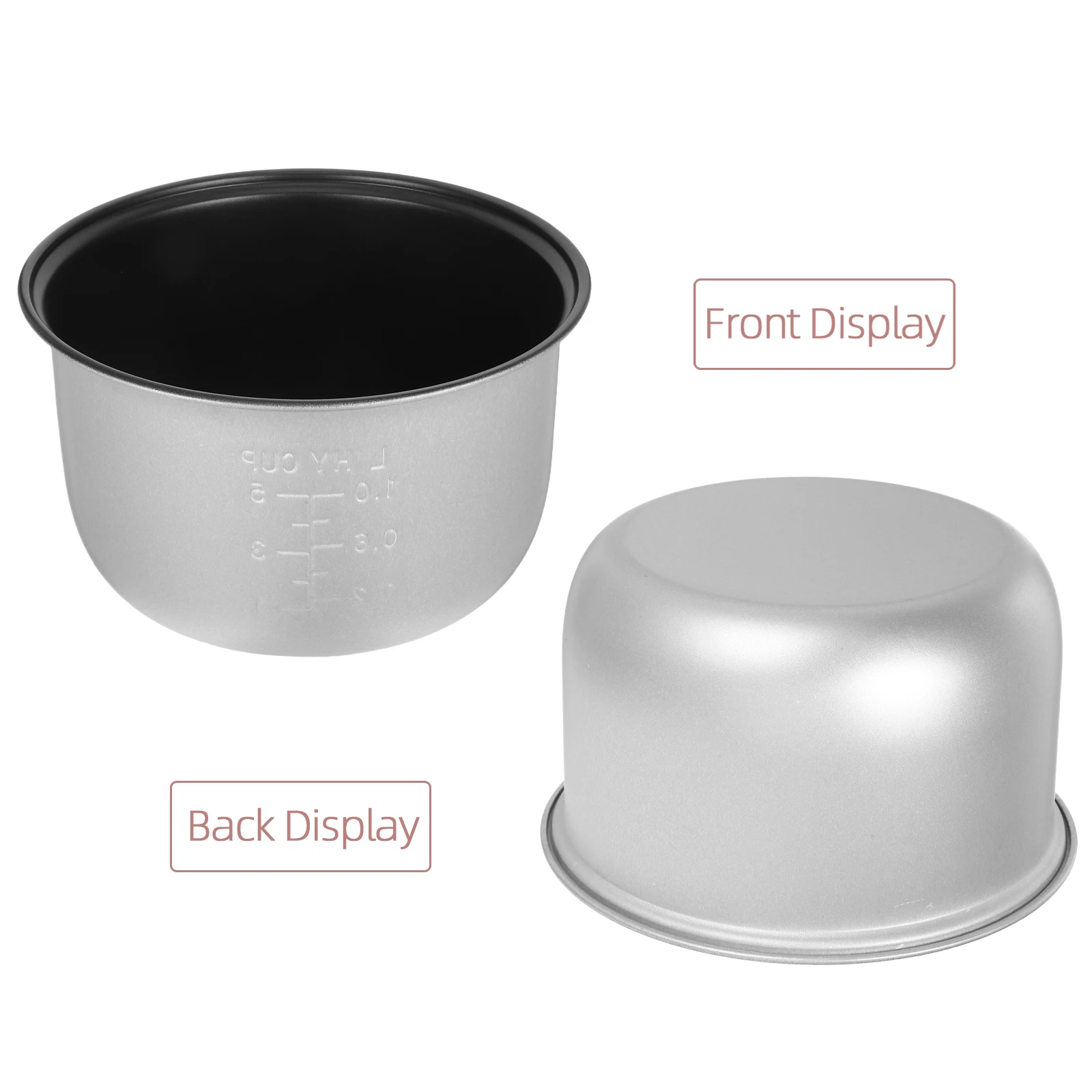 2L غير عصا وعاء طبخ الأرز المطبخ وعاء طبخ الأرز استبدال وعاء العالمي حجم عموم إدراج للطبخ الداخلي الصغير داخل الأواني