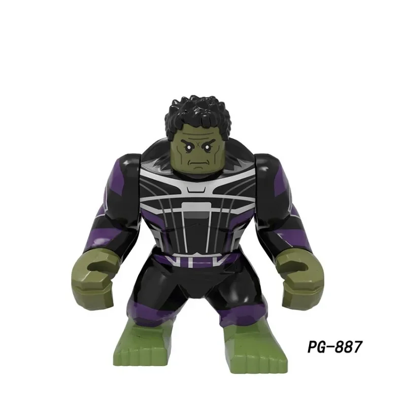 Marvel Mini Block Toy Superhero Action Figure Hulk Puzzle Assembly Block DIY Handmade Toy Children's Birthday Gift