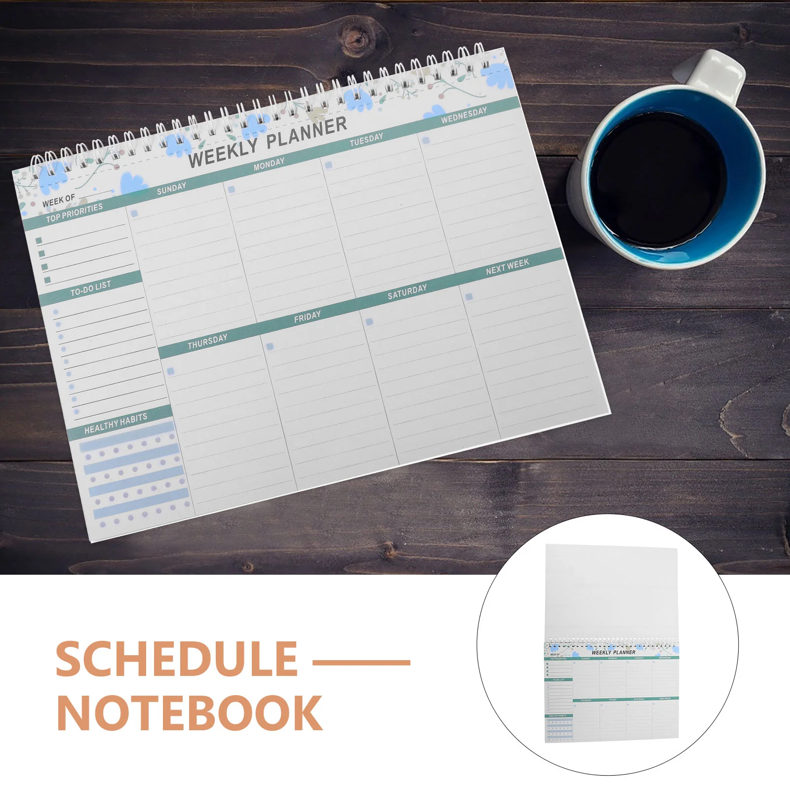 Notebook Planning Notebooks Notepad Notes Daily Schedule Calendar to Do Weekly Tear off Office