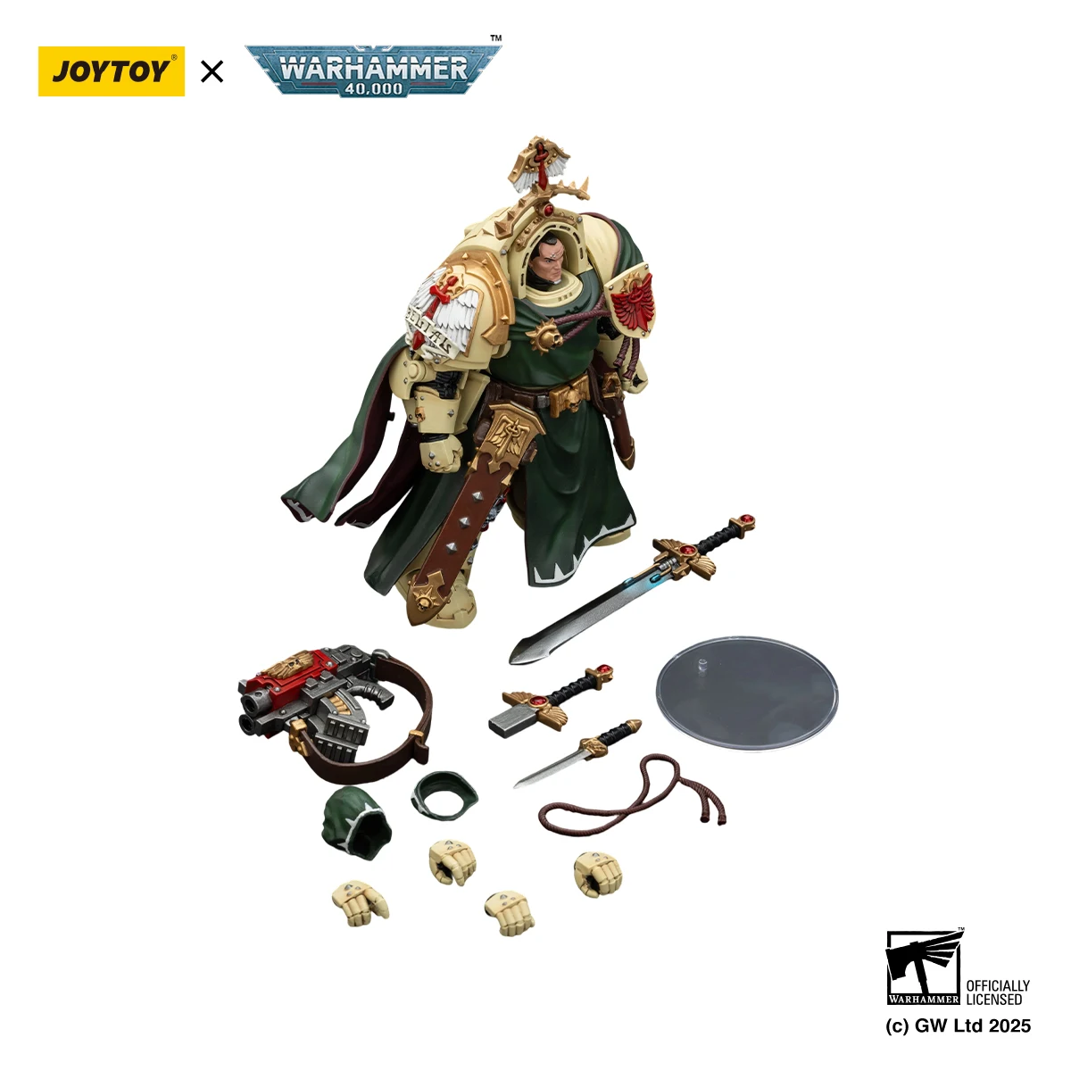 [Pré venda] JOYTOY 1/18 Action Figure Warhammer40K Anjos Escuros Belial Grande Mestre da Deathwing figura brinquedos