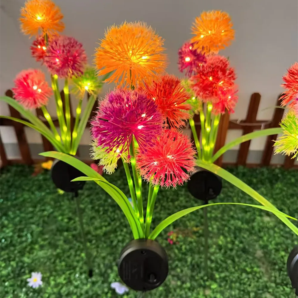5 رئيس زهرة أضواء أضواء الحديقة الشمسية مصابيح لساحة مقاوم للماء في الهواء الطلق مسار أضواء عيد الميلاد الحديقة الفناء الخلفي ديكور 610
