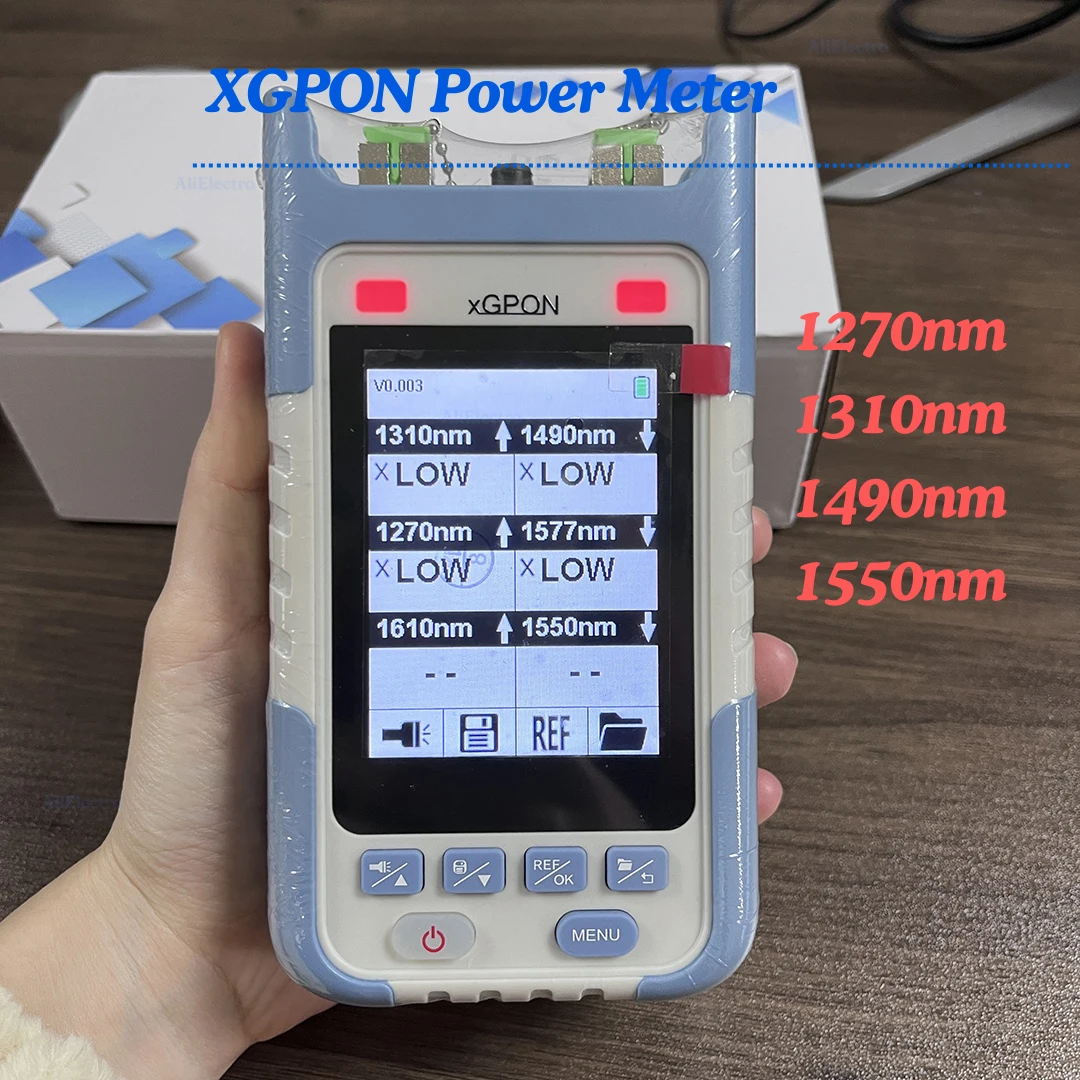 10G OPM Fiber Optic Power Meter OTDR Tester SC UPC APC, TM583 PON 1270/1310/1490/1550/1577/Nm XGPON