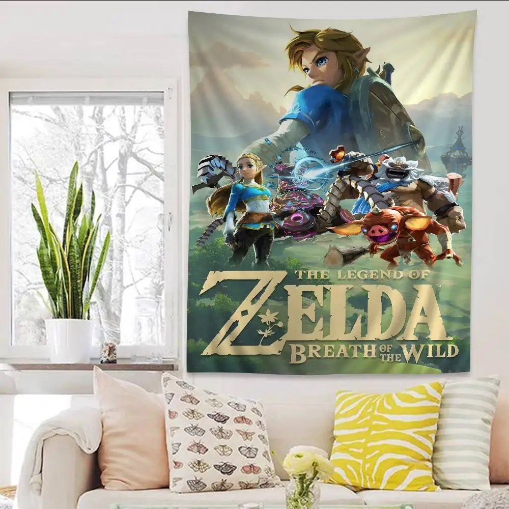 Legend Video Game Zeldas Hippie Wall Hanging Tapestries Bohemian Wall Tapestries Mandala INS Home Decor view 5