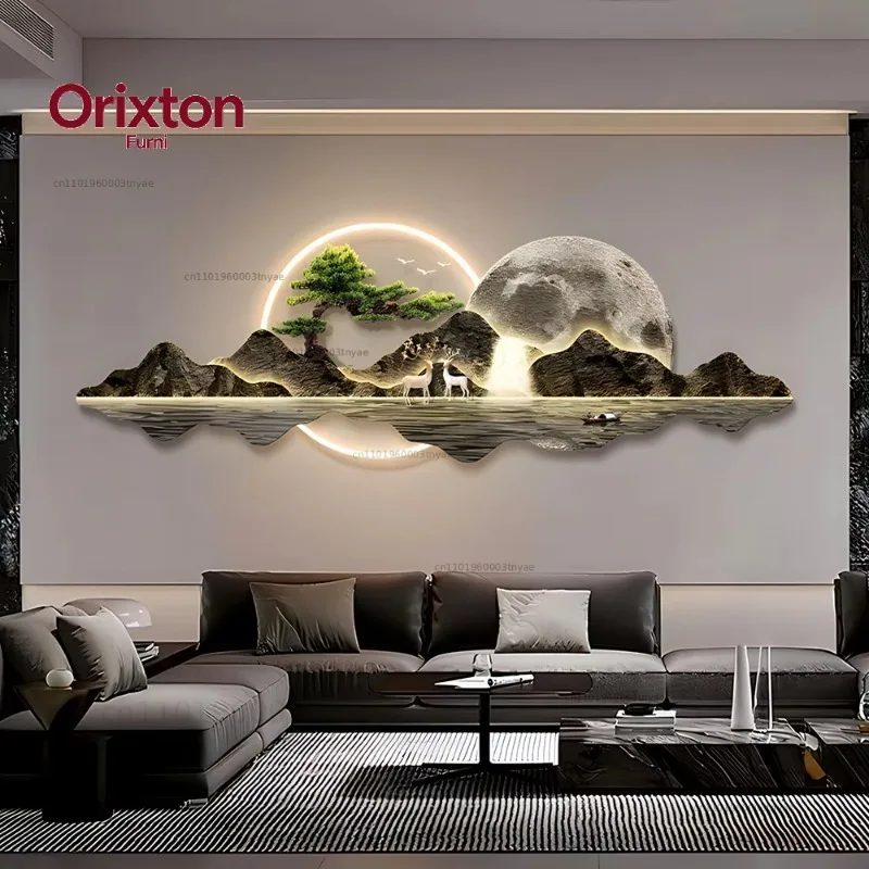 Wholesale Home LED Illuminated Wall Art Canvas  Wall Arts 3D LED Light Painting For Home Decor