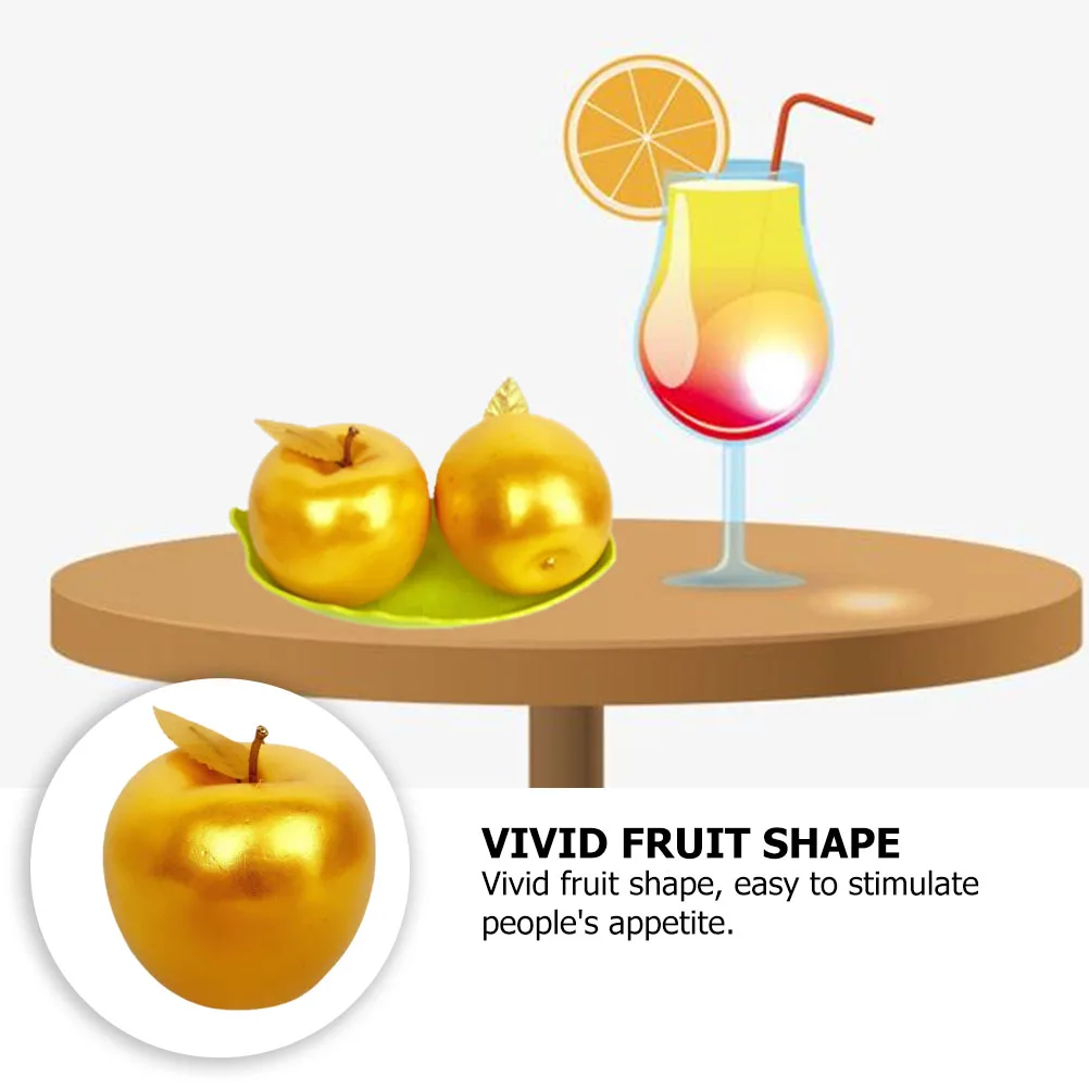

6 Pcs Decorations Lifelike Artificial Fruits for Home Office Supermarket Displays Environmental Friendly Simulation
