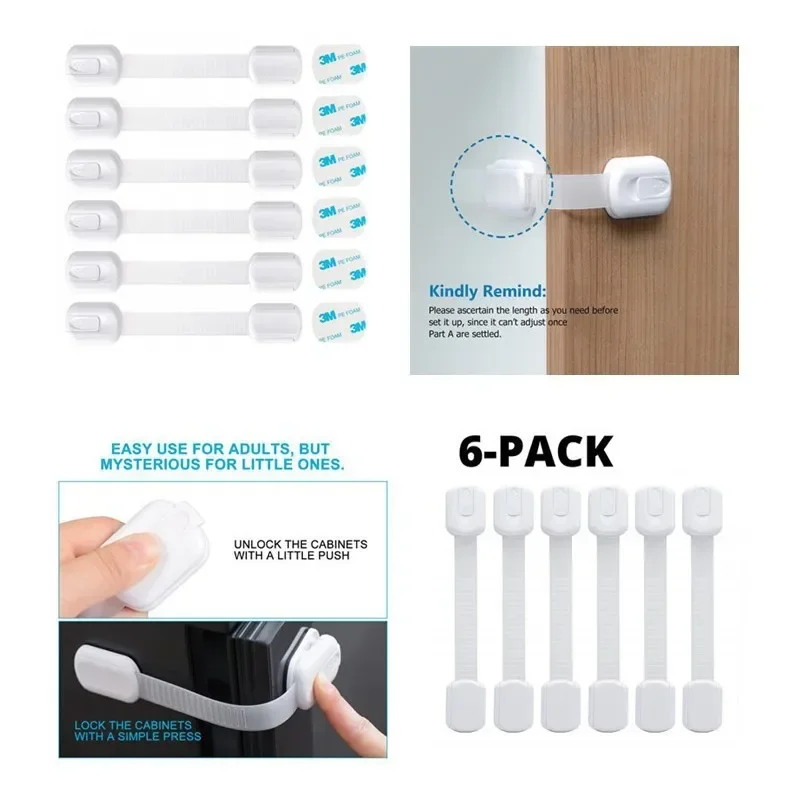 キャビネット/引き出し/ドア用の多機能安全ロック - 引き出しロック ベビーチャイルド安全ロック ウィンドウロック 子供