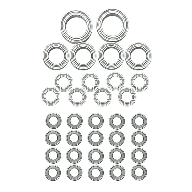 34Pcs LD-P06 Steel Bearing Set for LDRC LD-P06 LD P06 Unimog 1/12 RC Truck Car Spare Parts Accessories