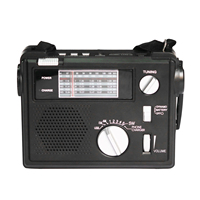 Emergency Radio Portable Emergency Radio Weather Alert Radio With Cellphone Charging Hand Crank & Battery Operated SOS Alarm