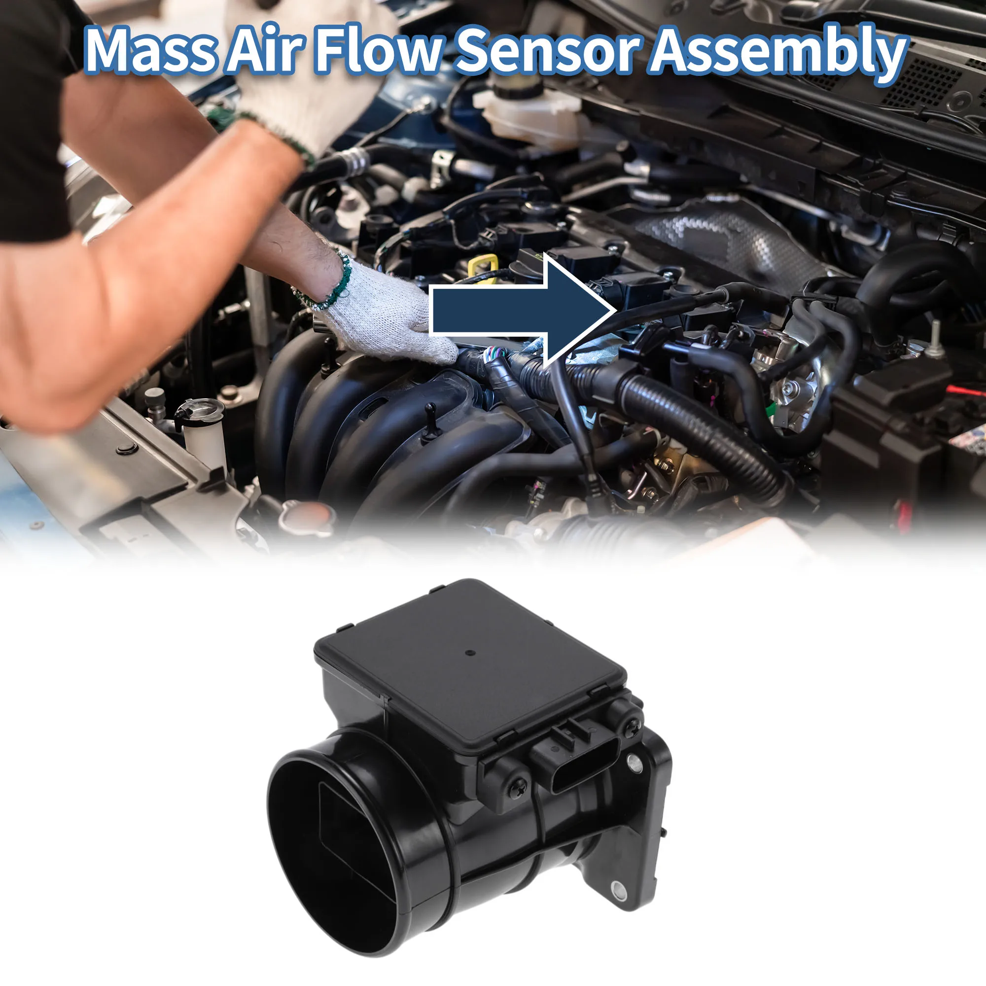 

UXCELL Mass Air Flow Sensor Assembly No.MD334011 for Mitsubishi Montero Sport 1997-1998