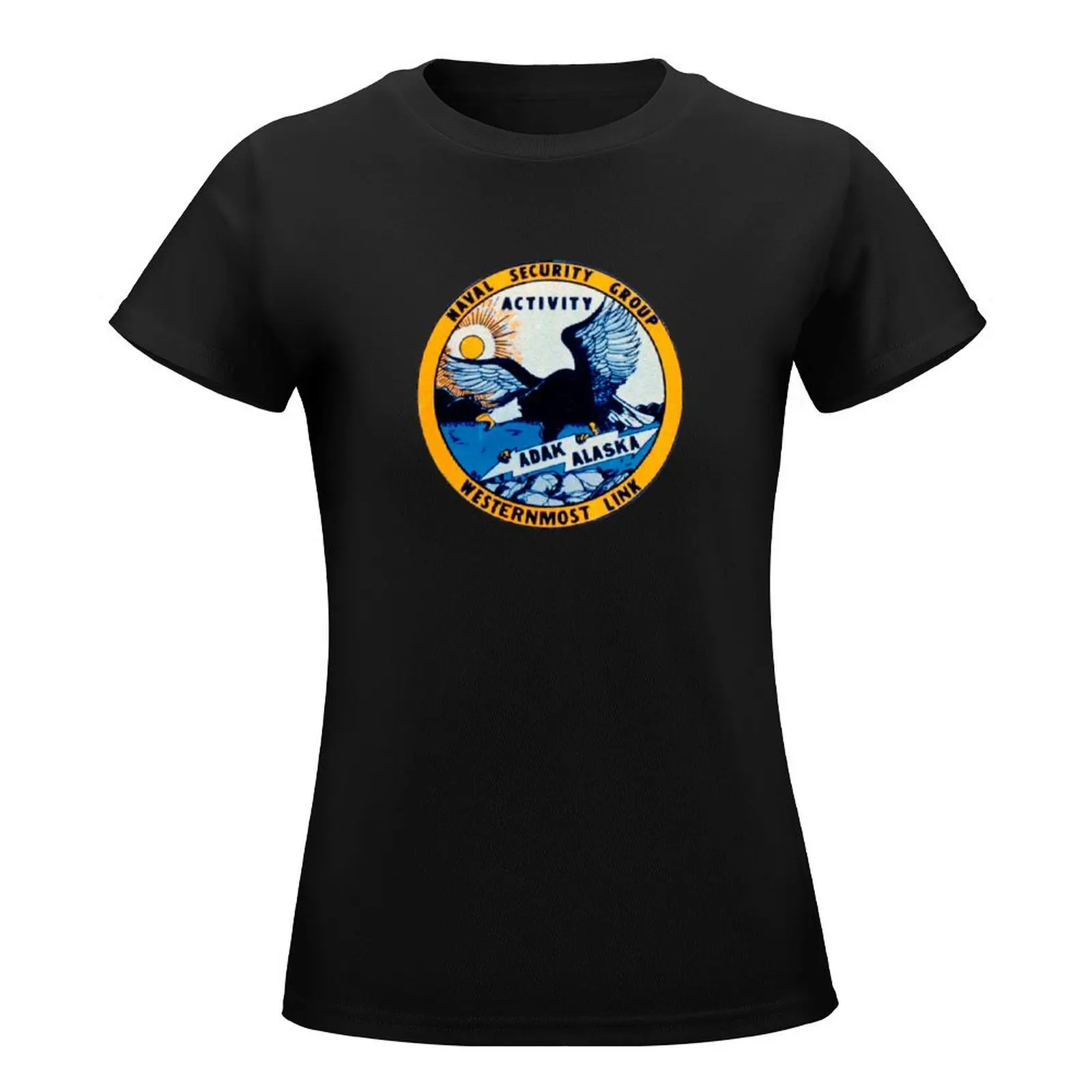 NAVAL SECURITY GROUP ACTIVITY, ADAK, ALASKA T-Shirt korean fashion summer tops t-shirt dress for Women sexy