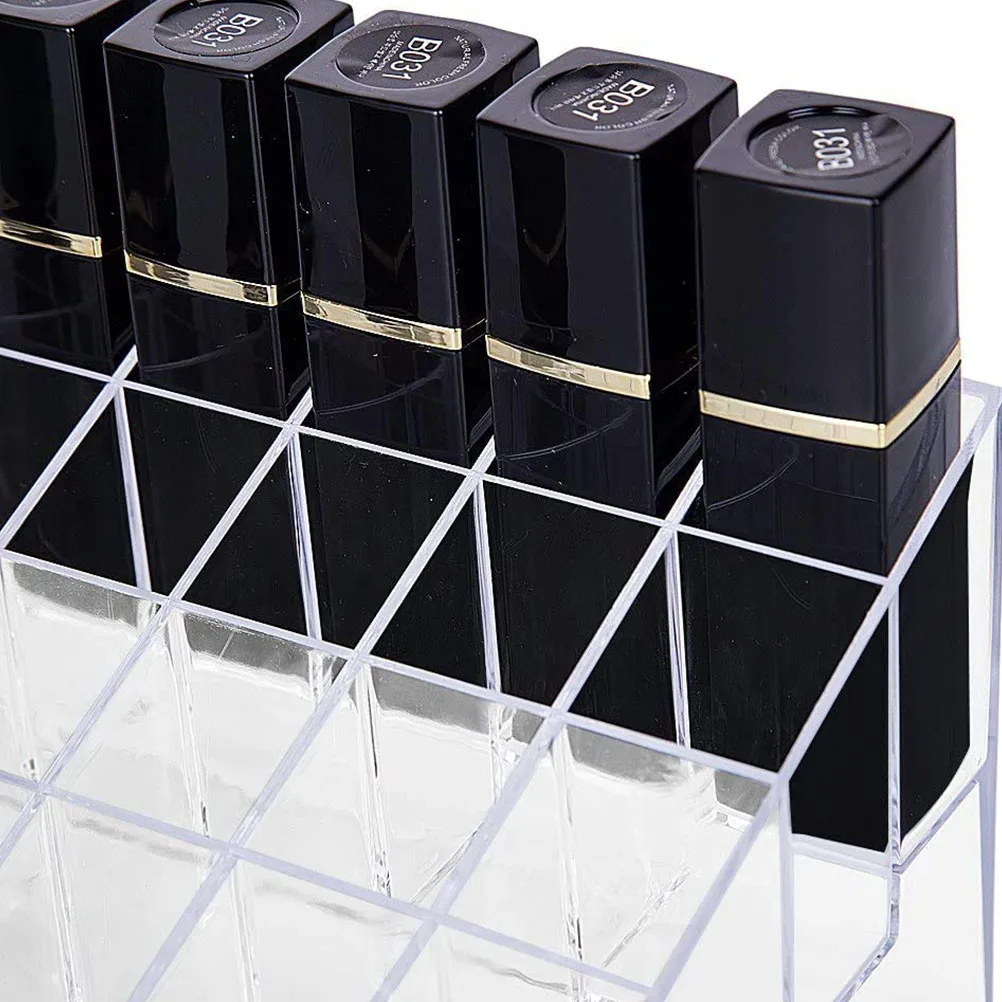 

2Pcs Lipstick Stand 40Grids Material Durable Home Accessory Makeup Desk Organizer Storage Rack Home Accessory