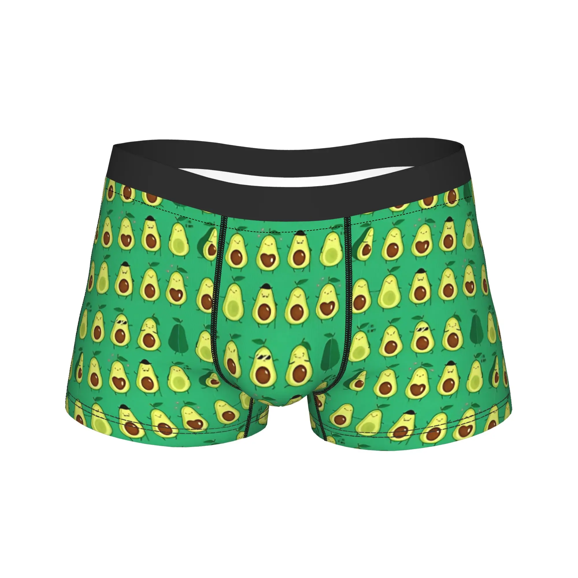 

Avocado Cool Boxer Brief Underwear Trenky Male Classic Boxer Shorts Custom Plus Size Underpants