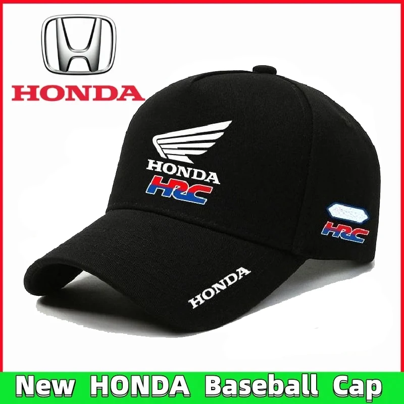 Casquette de baseball pour moto Honda, pour Honda HRC CB400 CB650F CBF CRF NC750, réglable, pour l'extérieur, pour hommes et femmes, chapeau de sport décontracté