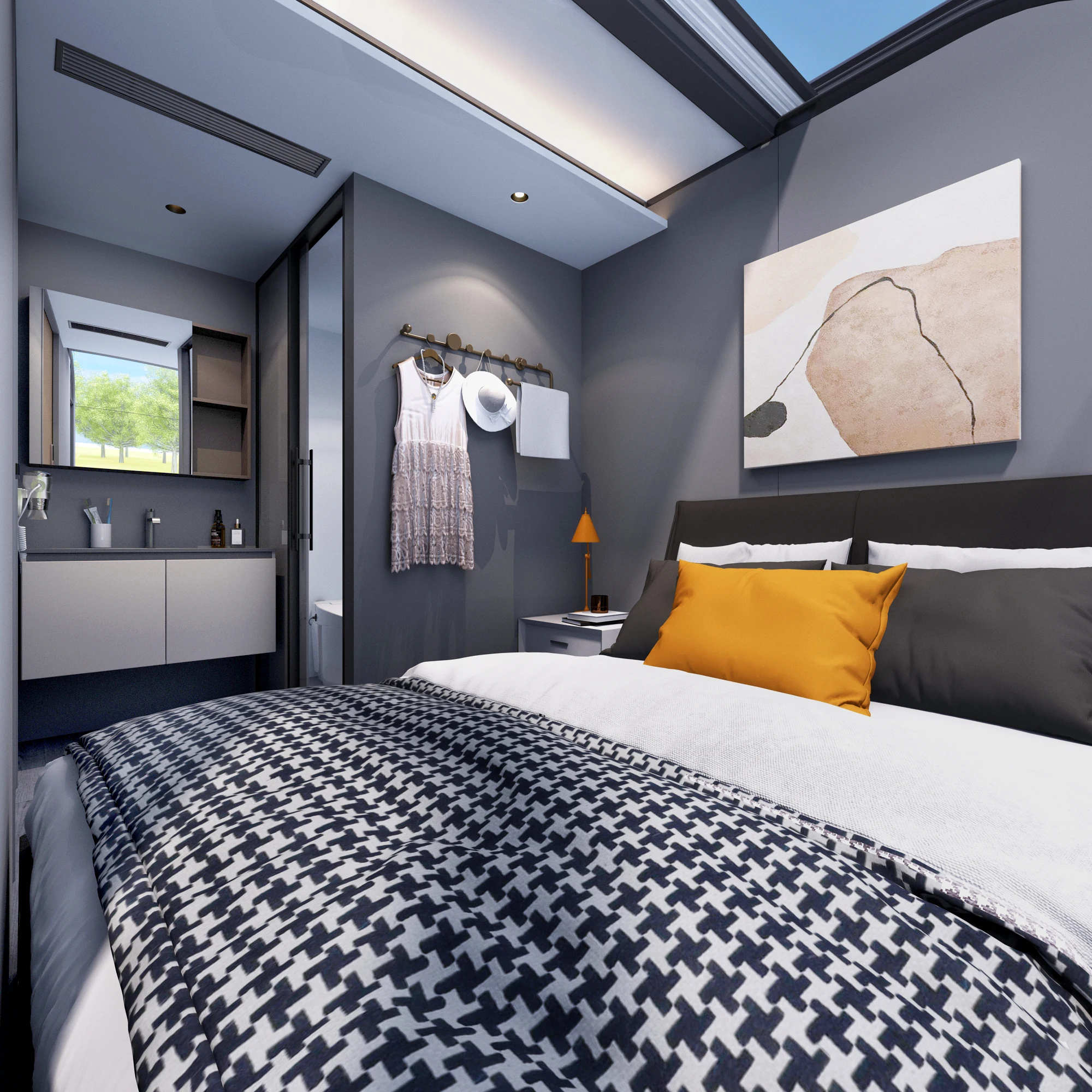 بيت كبسولات فندقي صغير محمول فاخر | حجم صغير، الإقامة المنزلية وتصميم غرفة السماء المرصعة بالنجوم #4