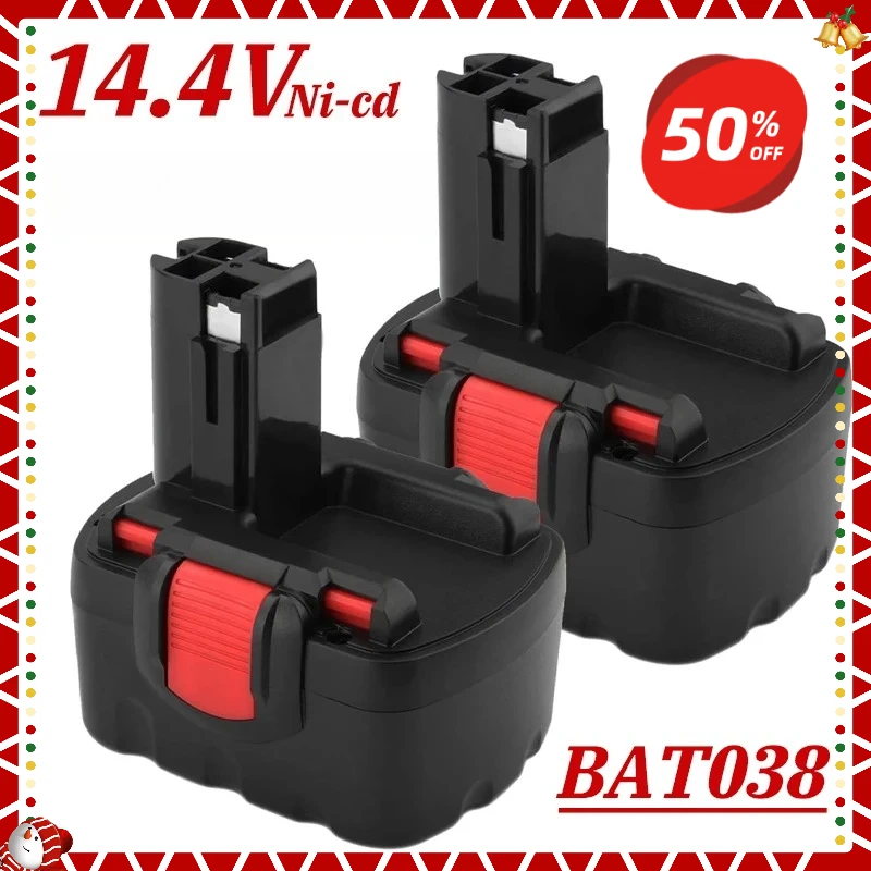 

14.4V Rechargeable Battery for Bosch BAT038 BAT040 BAT140 BAT159 BAT041 3660K NI-CD PSR GSR GWS GHO 14.4V Battery
