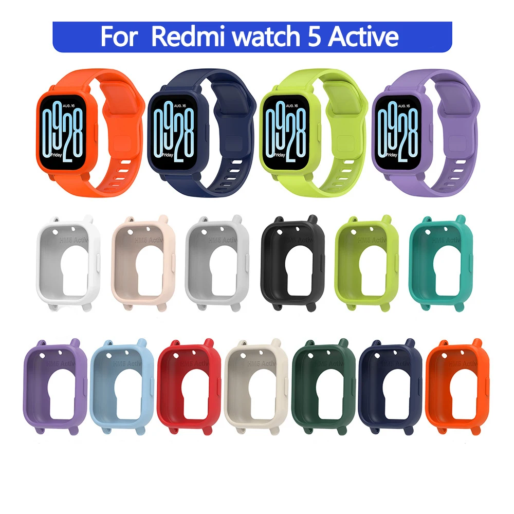 Armband + Schutzhülle für Xiaomi Redmi Watch 5 Active/Lite, Smartwatch-Zubehör, Sportarmband für Correa Redmi Watch 5 Active/5Lite. – Detail 2