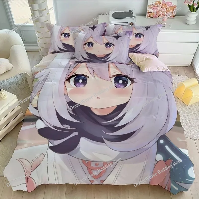 

Exquisite 3D Cartoon Genshin Impact Wallpaper Anime Digital Printing Bedding Set Duvet Cover Comforter Bed Youth Girls Boys Gift