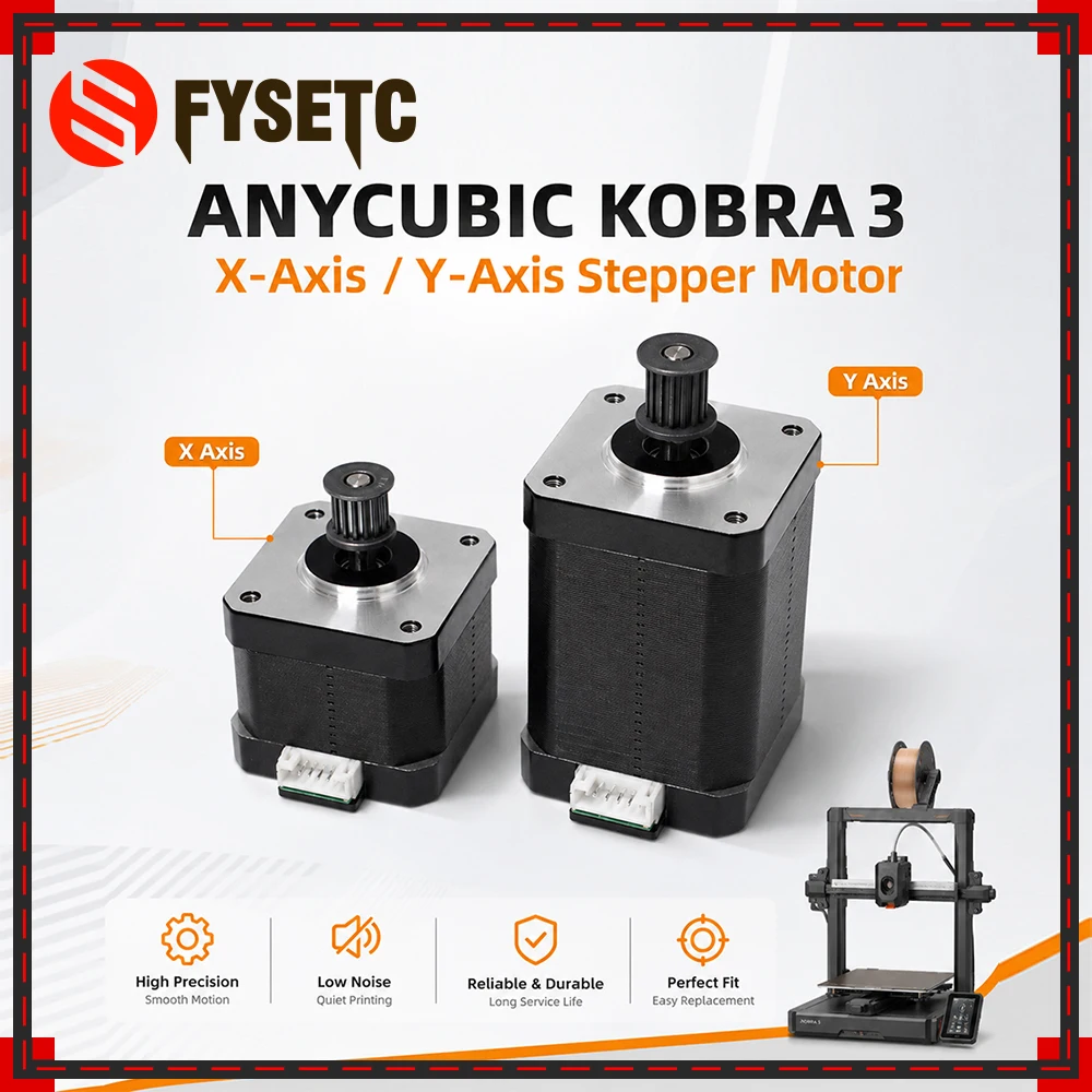 

For Anycubic Kobra 3 X-Axis /Y-Axis Stepper Motor High Precision Smoath Motion And Low Noise For Kobra 3 3D Printer Parts
