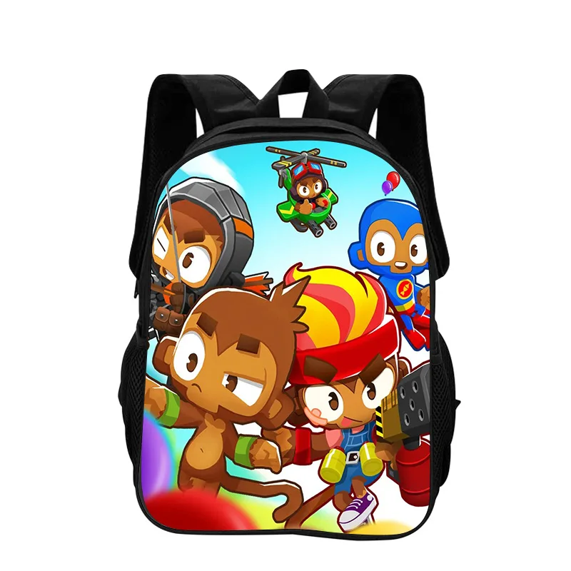 Bloons TD 6 Backpack Soft Back Shoulder Protection Game Printed Kindergarten Primary School Boys and Girls Backpack