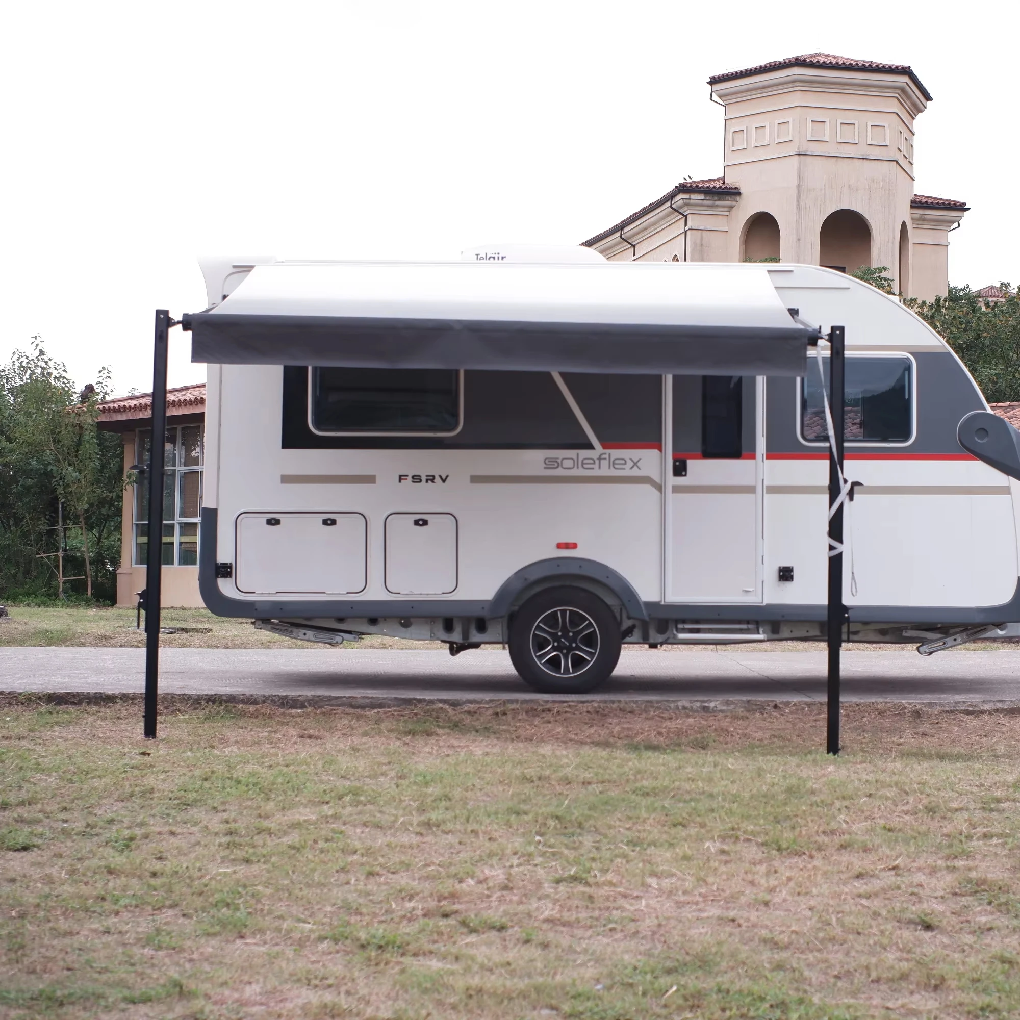 

B1 New Design Australia Market Caravan Trailer Side Roll Out Awing For RV Camper RV Exterior Accessories