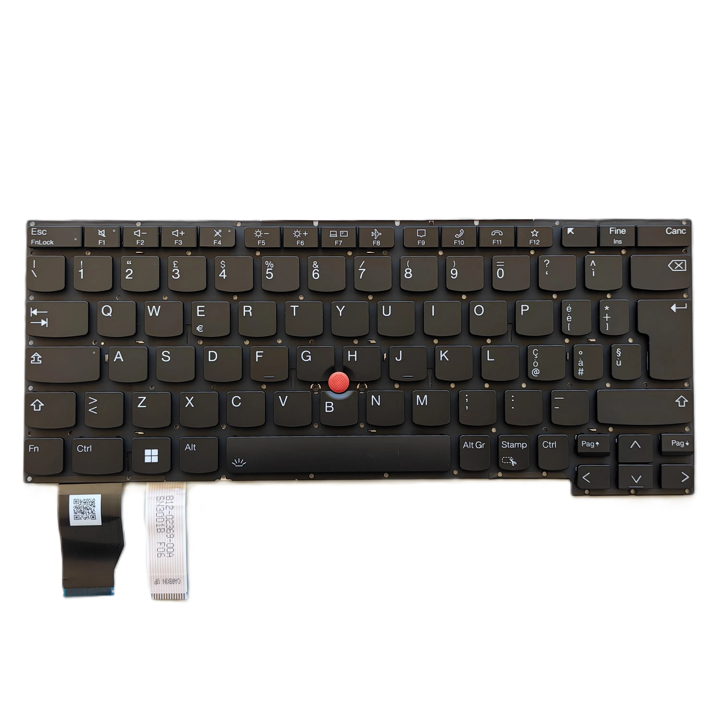 

IT _Italy backlit keyboard for LENOVO THINKPAD X13 YOGA Gen 2 20W8 Gen3 21AW series With Truckpoint stick Blakc SN20Z90412AA