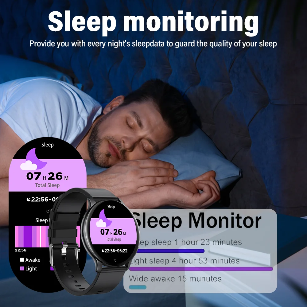LAXAFIT 2025 スマートウォッチ男性女性フルタッチスクリーンスポーツフィットネスウォッチ IP68 防水 Bluetooth スマートウォッチ Android IOS