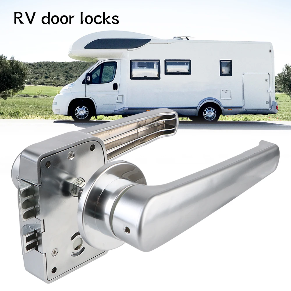 Car Bathroom Door Lock RV Toilet Door Lock RV modification vehicle parts RV Caravan Boat Latch Handle Knob Locks