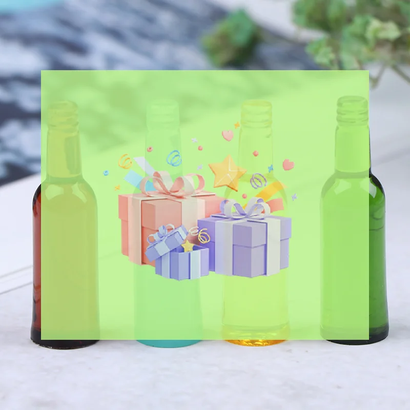 6 قطعة 1:12 دمية مصغرة البيرة النبيذ شرب زجاجة دمية اكسسوارات المطبخ #1