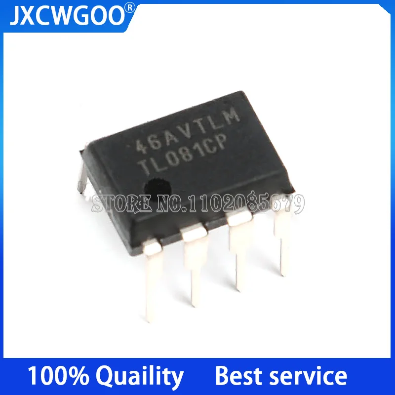 10PCS TL081CP TL081 DIP8  Operational amplifier IC chip  New Original