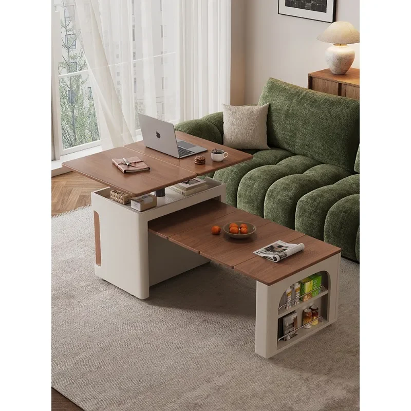 Retractable folding and lifting small apartment, living room side cabine