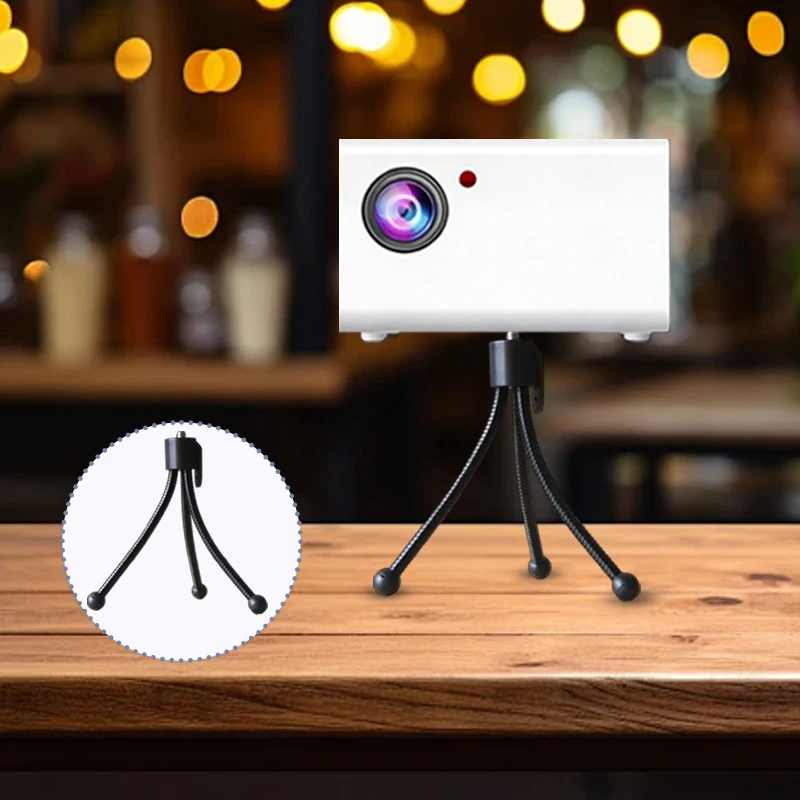 Mini stand, tripod stand for greater stability, portable and movable mini projector stand, easy to install.