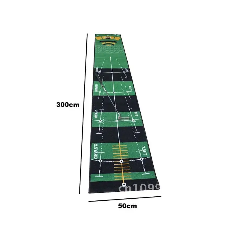 Golf Carpet Smooth Mat Thick Putting Practice Putting Rug For Golf Mat Home 50X300cm Grass Office Training Indoor Golf Practice