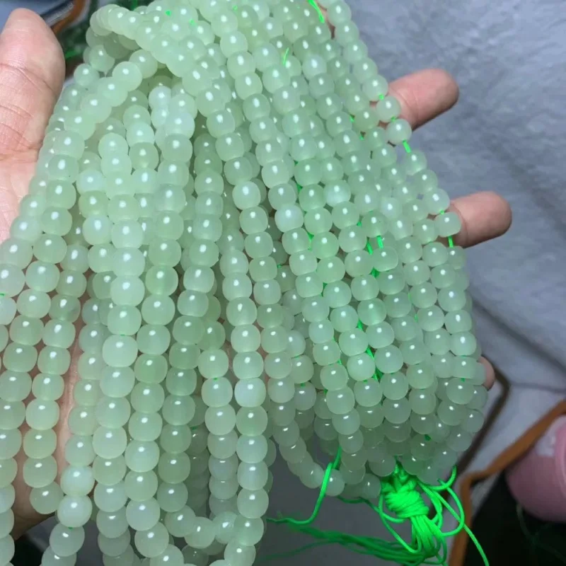 

Hetian Jade Clear Water 108 Good Color Beads Accessories Pendant