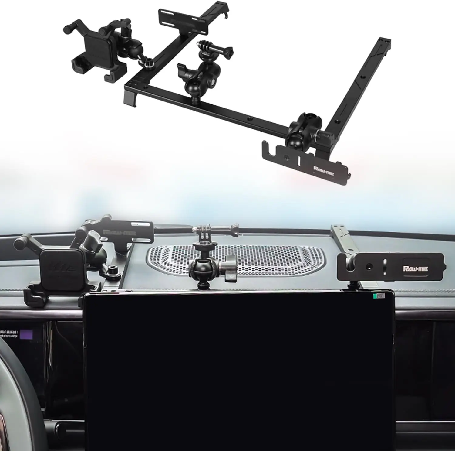 For BYD FangChengBao 5 Leopard 5 Denza B5 2024 2025 Car Central Control Instrument Panel Integrated Bracket Mobile Phone Holder