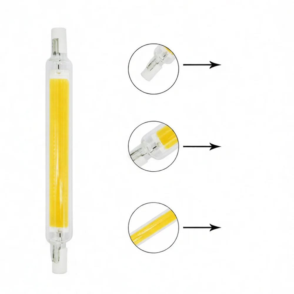 Outdoor Lighting Glass Replacement - Dimmbare R7S LED COB Glasröhrenleuchte 78mm