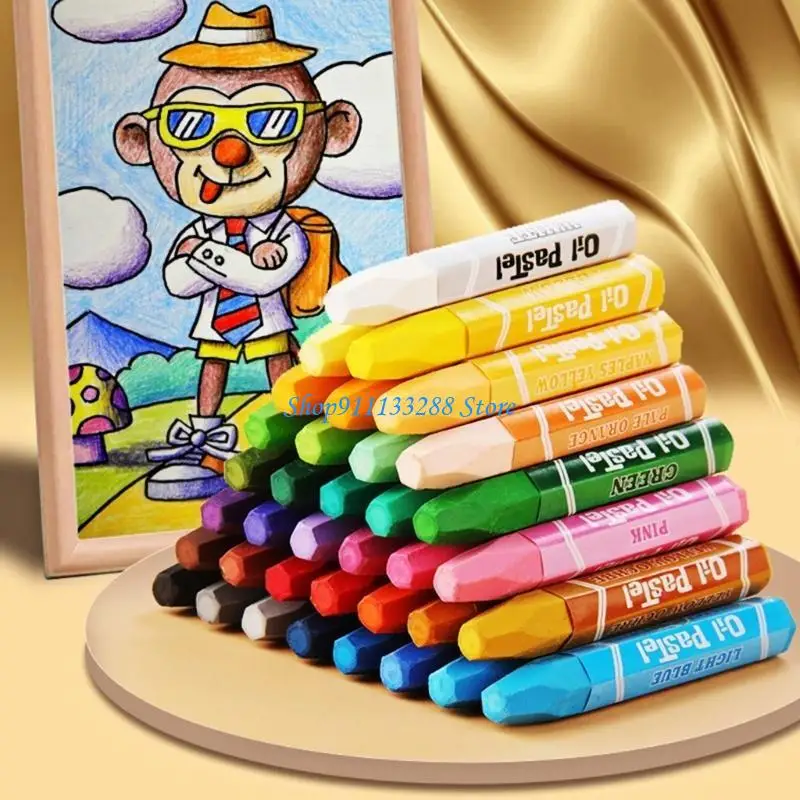 G88D 12/18/24/36 Pcs Assorted Colors Colorful Oil Pastels for Art Enthusiasts