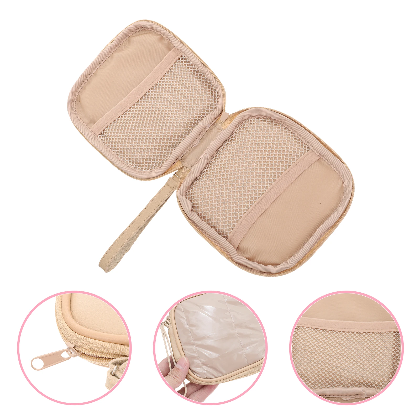 

Digital Storage Bag 2 Compartments Cable Organizer For Travel Power Bank Earphone Data Line Cord Accessories Pouch