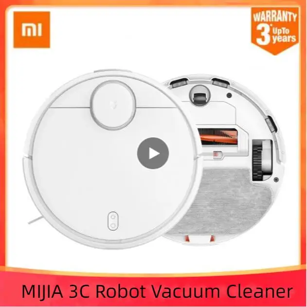 MIJIA 3C Robot Vacuum Cleaner For Home Sweeping Dust LDS Scan 4000PA Cyclone Suction Washing Mop App Smart Planned