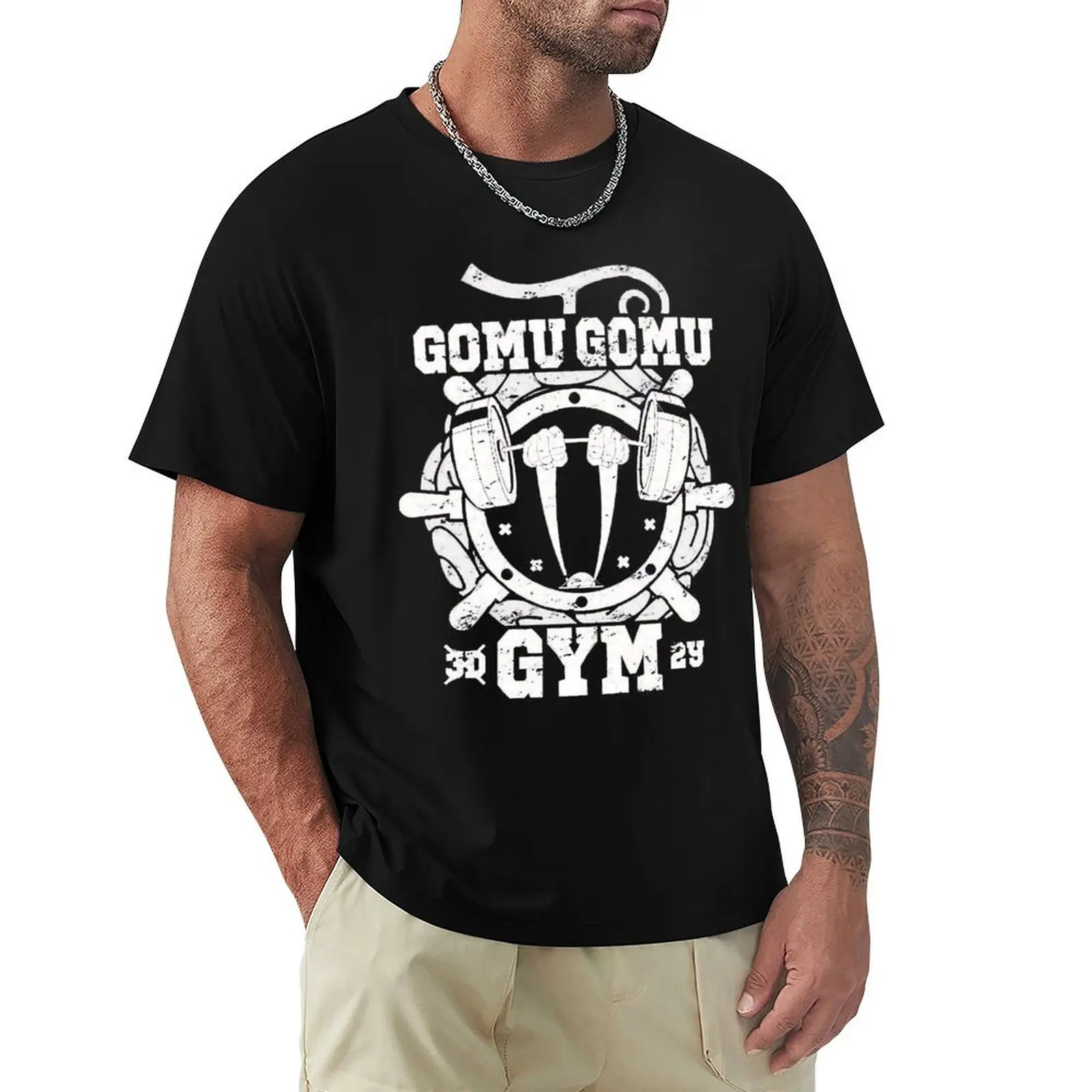 

GOMU GOMU GYM T-Shirt Big Size Simple T-Shirt