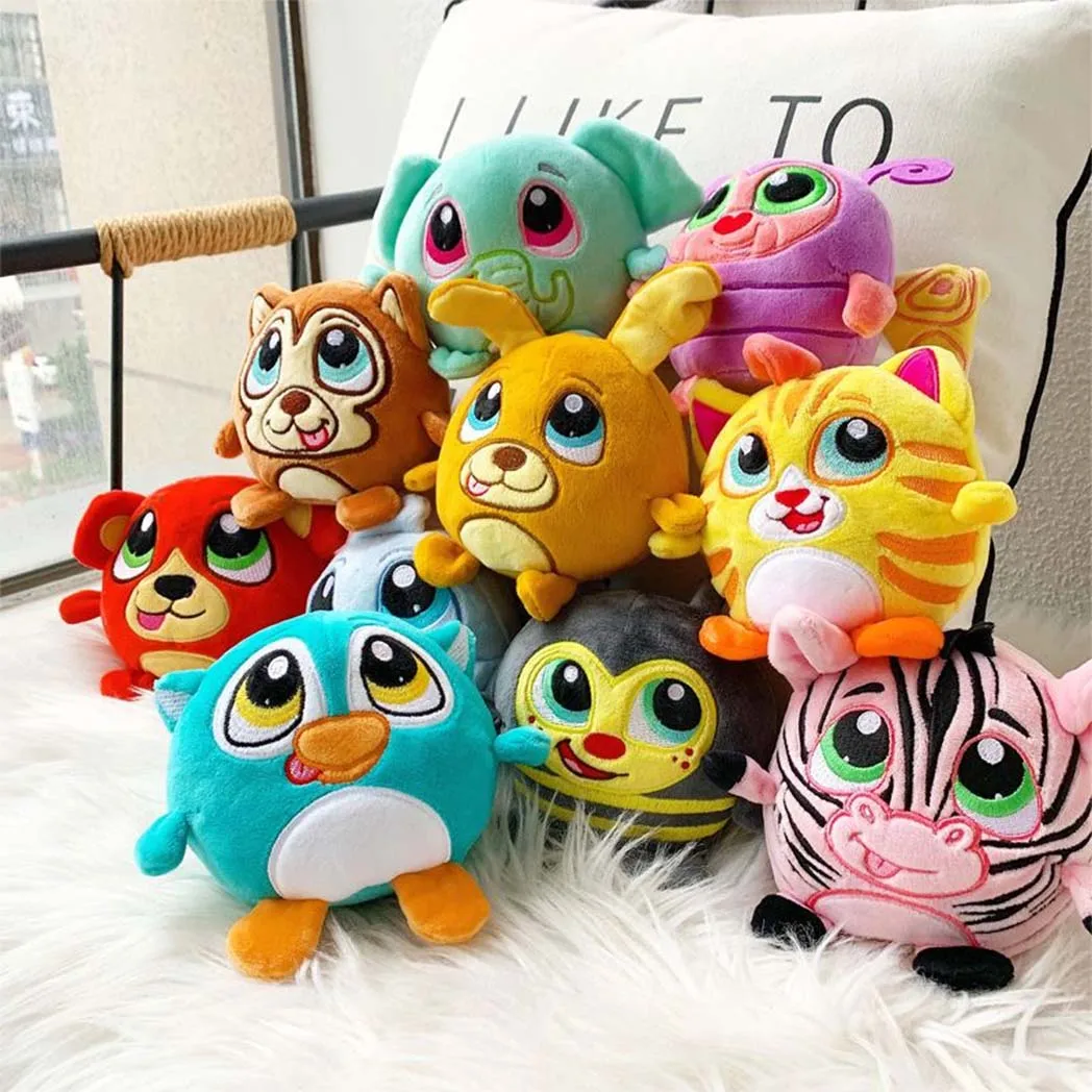 14CM Cute Animal Plush Toy Children Table Doll Ornaments Companion Doll Birthday Christmas Gifts Soft Sleeping Companion Kawaii