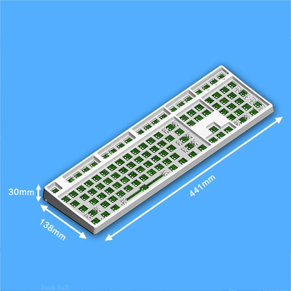 Imagem -06 - Kit de Teclado Mecânico Teclado sem Fio Rgb Switch Pbt Personalizado Gaming Acessórios Modo 108 Chaves Hot Swap Nopoo-f108