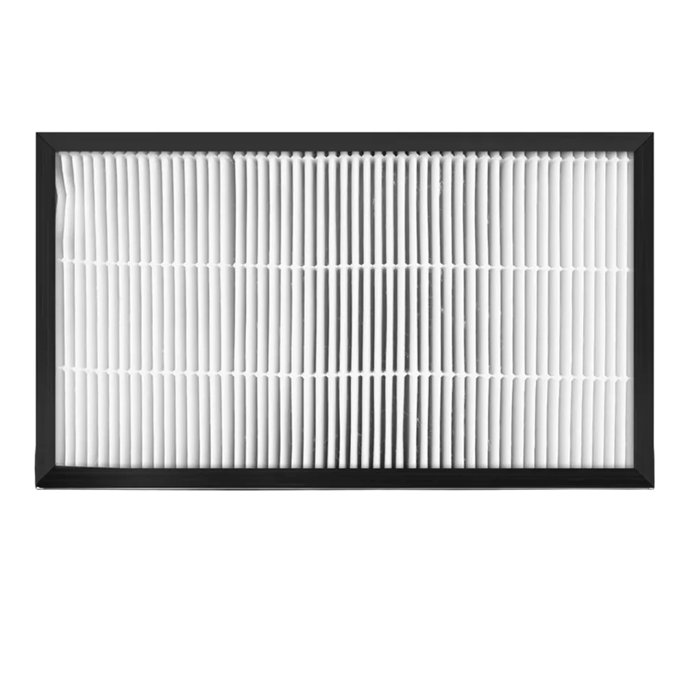 Elemento de filtro de aire rectangular para eliminar humo y polvo con carbón activado y HEPA para calidad del aire interior