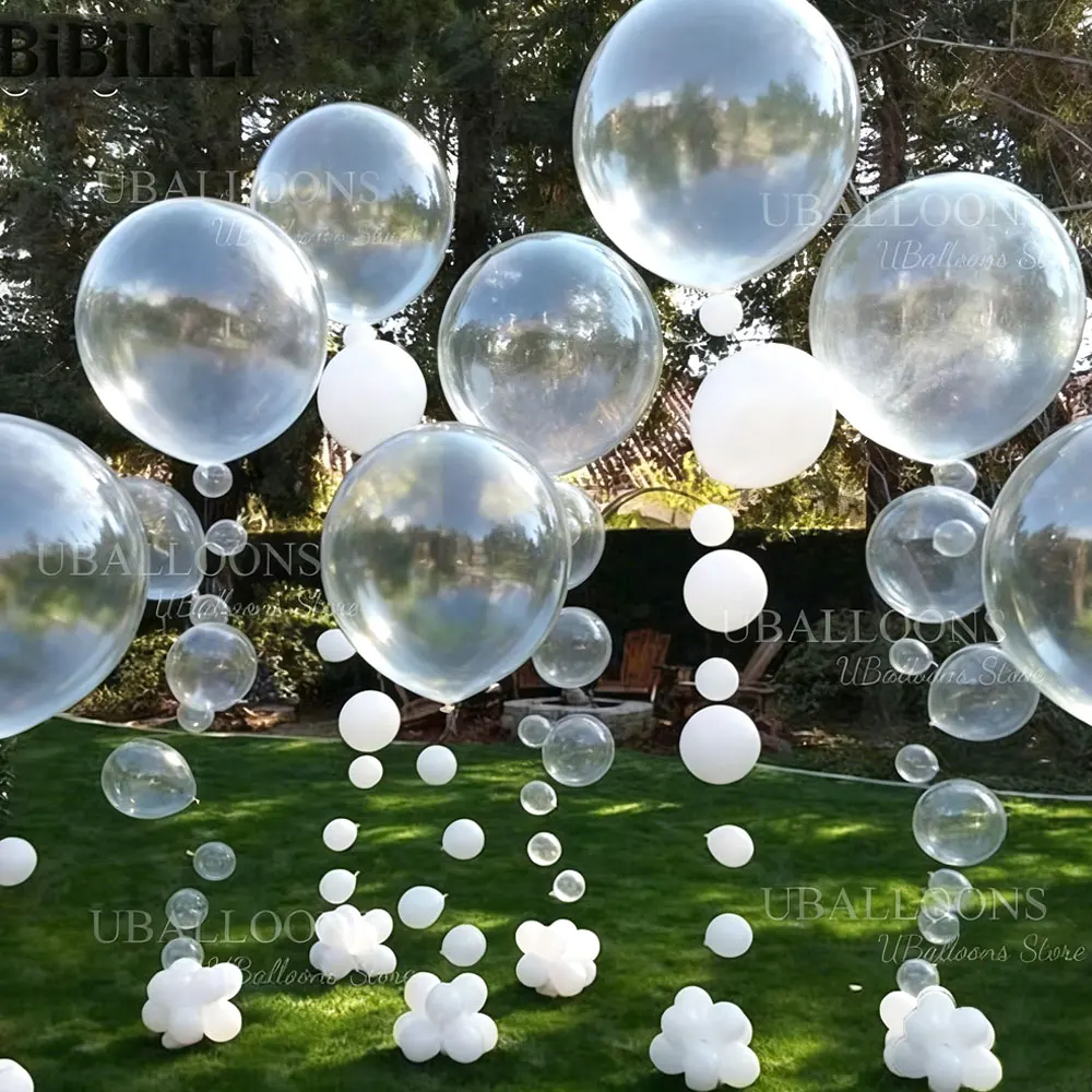 

18/24/36inch Transparent Balloons Big Large Helium Clear Latex Balloons for Birthday Baby Shower Christmas Wedding Party Decor