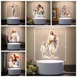 Religion 3D Night Light For Home Room Decoration Nightlight Usb Atmosphere Table Lamp