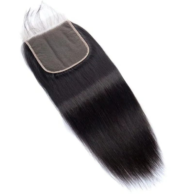 5x5 Lace Closure, glattes Echthaar, natürliche Farbe, vorgezupft, gebleichte Knoten, Haarteil für Frauen, schützender Stil, für den täglichen Gebrauch ﻿ – Detail 1