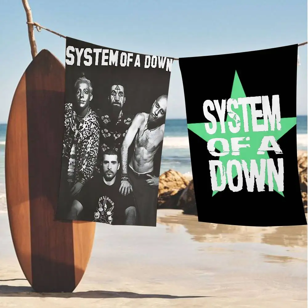 Band S-Systems of A Down Microfiber Beach Towel Absorbent Quick dry Soft Yoga Swimming Resort Mountain Climbing Towel
