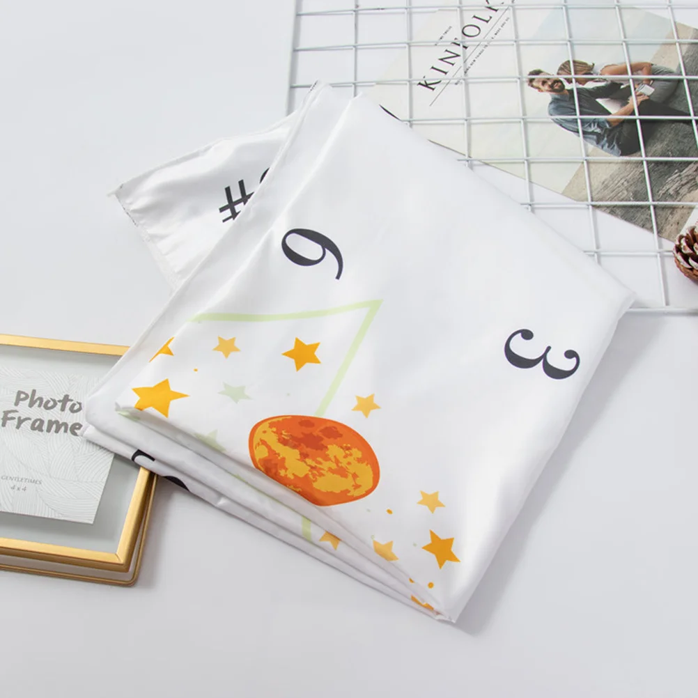 

1 pc Cartoon Blanket Soft Flannel Backdrop Monthly Milestone Photo Prop Creative Photography Cloth White Easy Clean